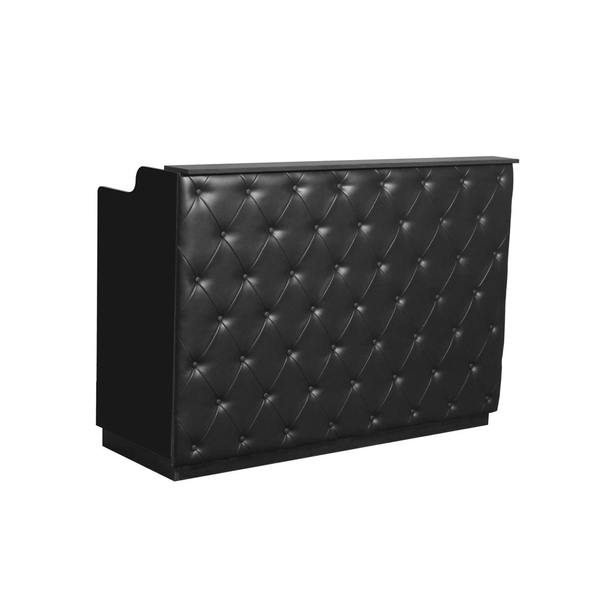 Deco Elizabeth Reception Desk 60'' - Black/Black (clearance)