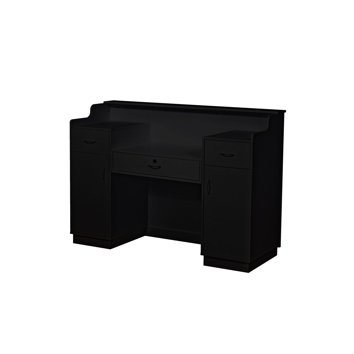 Deco Crystalli Reception Desk 60'' - Black/Black (clearance)