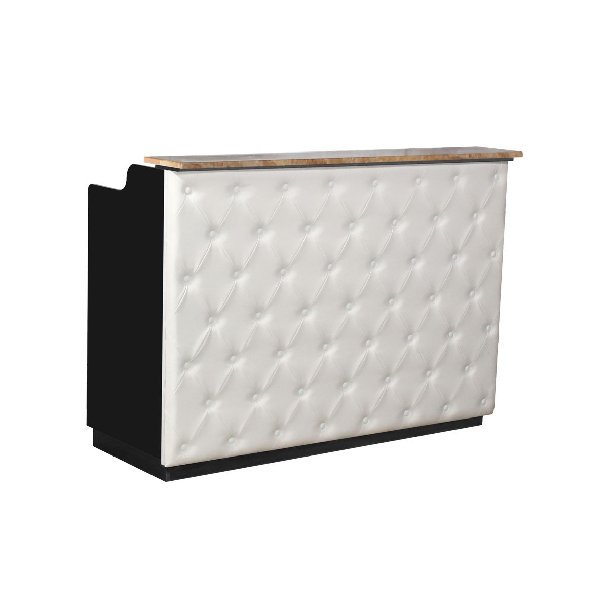 Deco Elizabeth Reception Desk 60'' - Black/White (clearance)