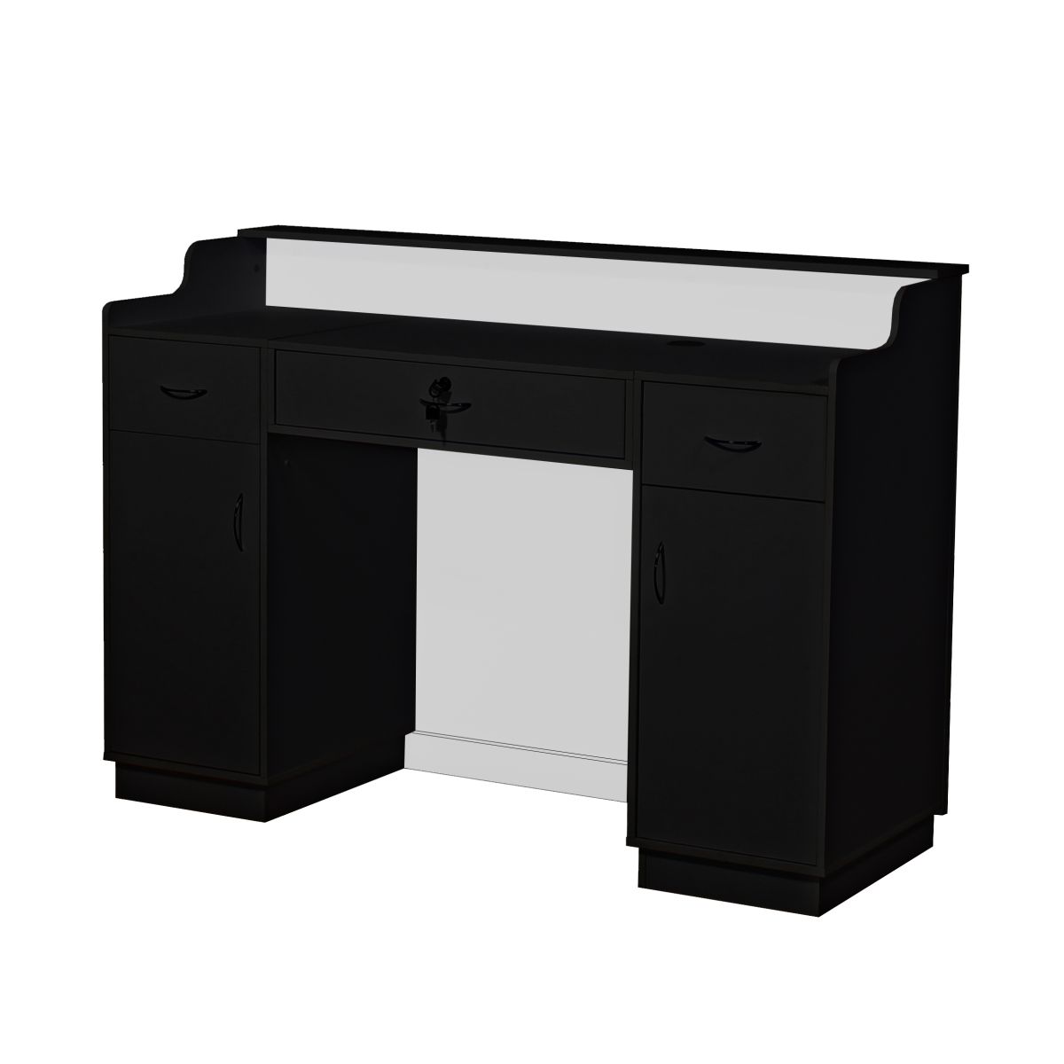 Deco Crystalli  Reception Desk 60'' - Black/White (clearance)