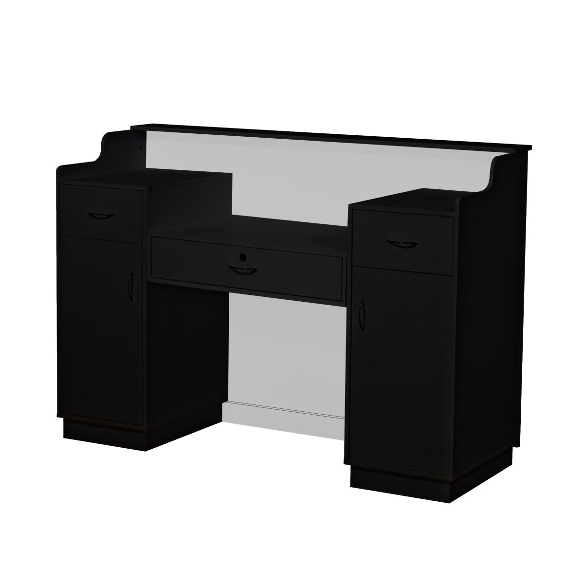 Deco Crystalli  Reception Desk 60'' - Black/White (clearance)