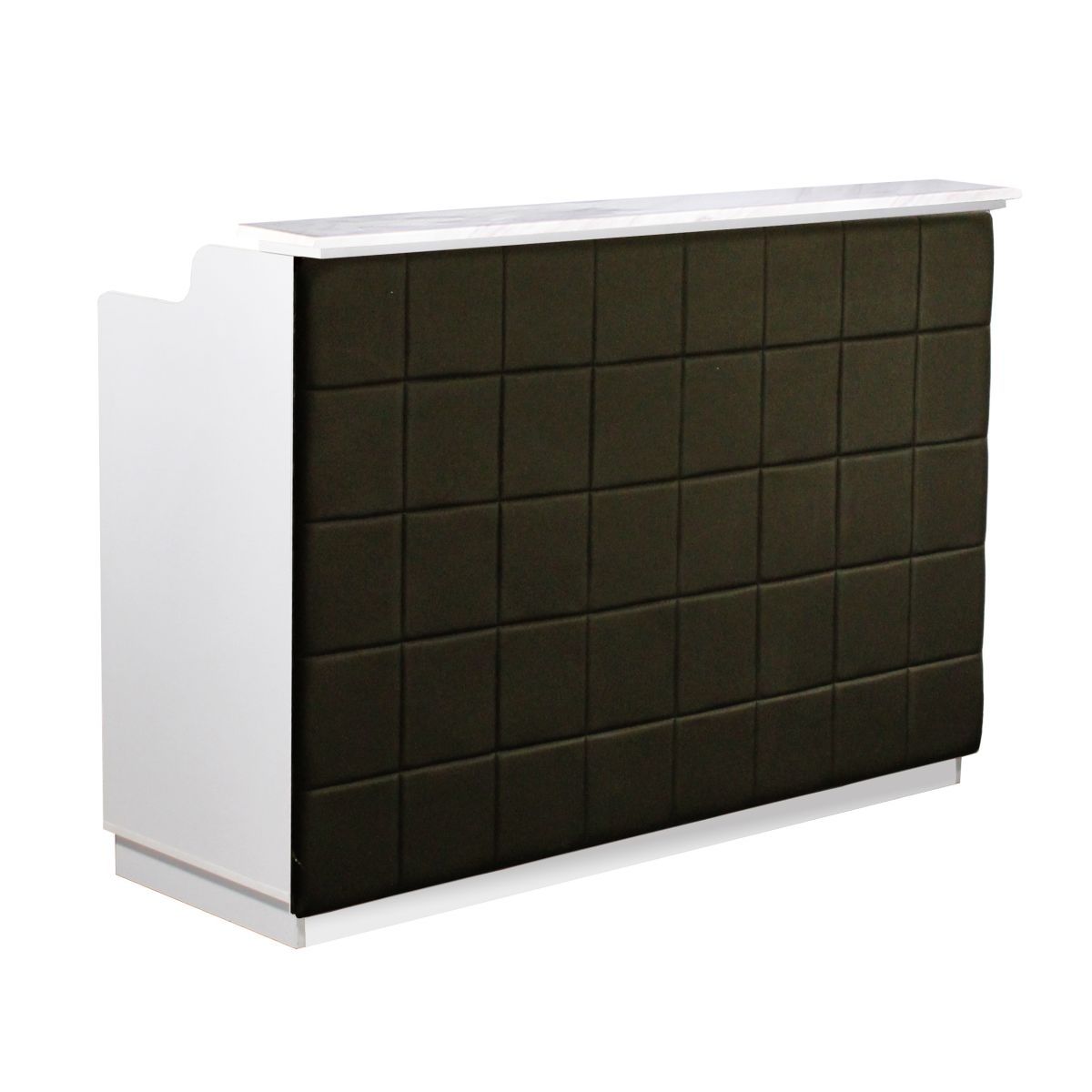 Deco Fab Reception Desk 60'' - White/Black