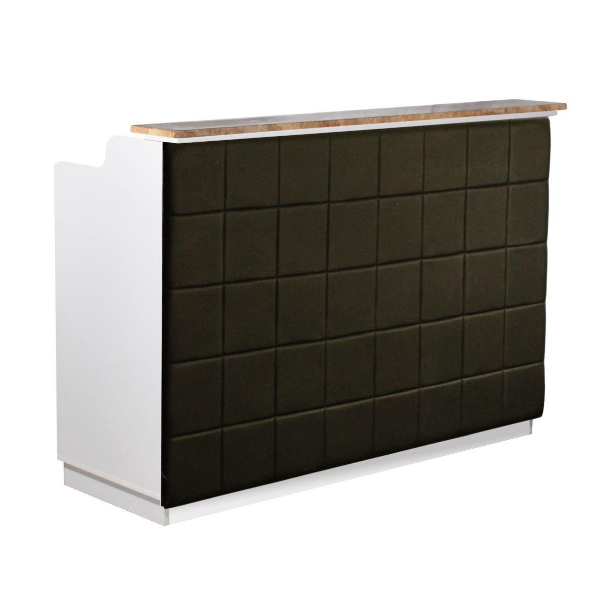 Deco Fab Reception Desk 60'' - White/Black
