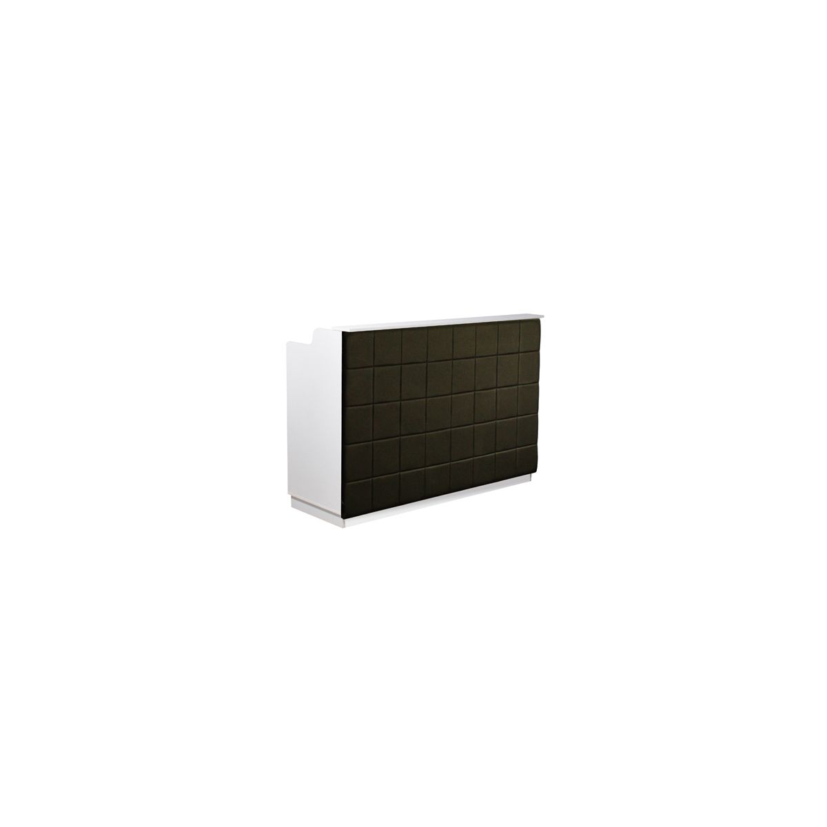 Deco Fab Reception Desk 60'' - White/Black