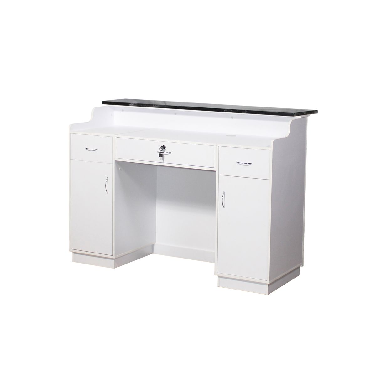 Deco Elizabeth Reception Desk 60'' - White/White (clearance)
