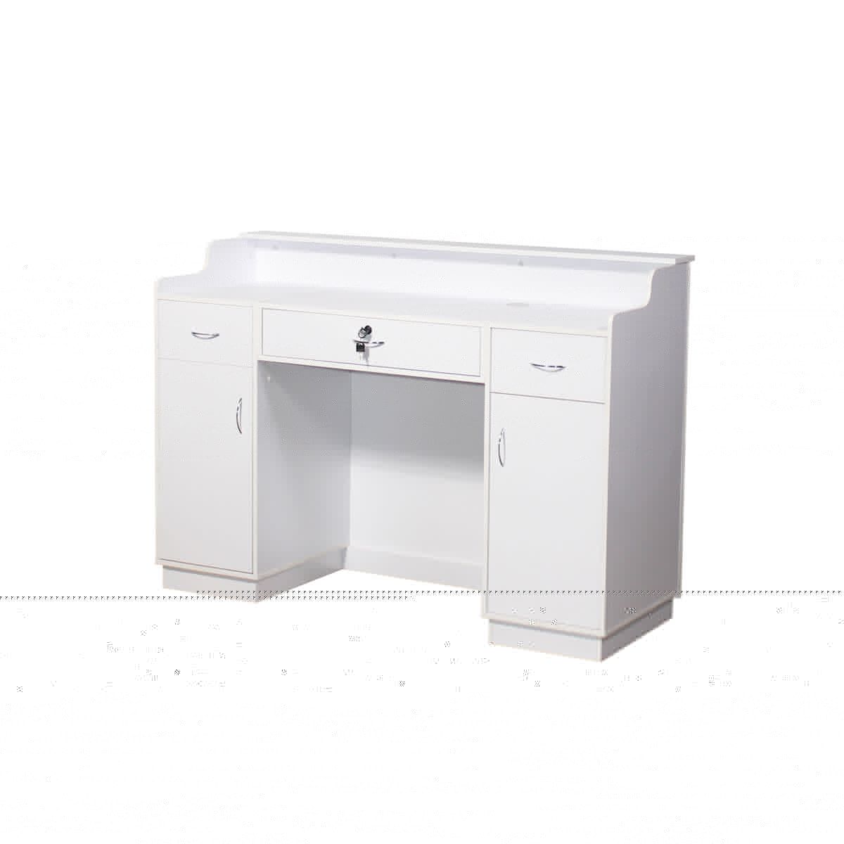 Deco Elizabeth Reception Desk 60'' - White/White (clearance)