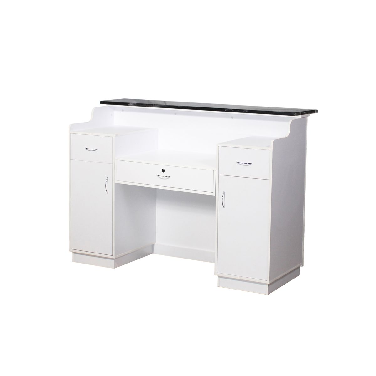 Deco Elizabeth Reception Desk 60'' - White/White (clearance)