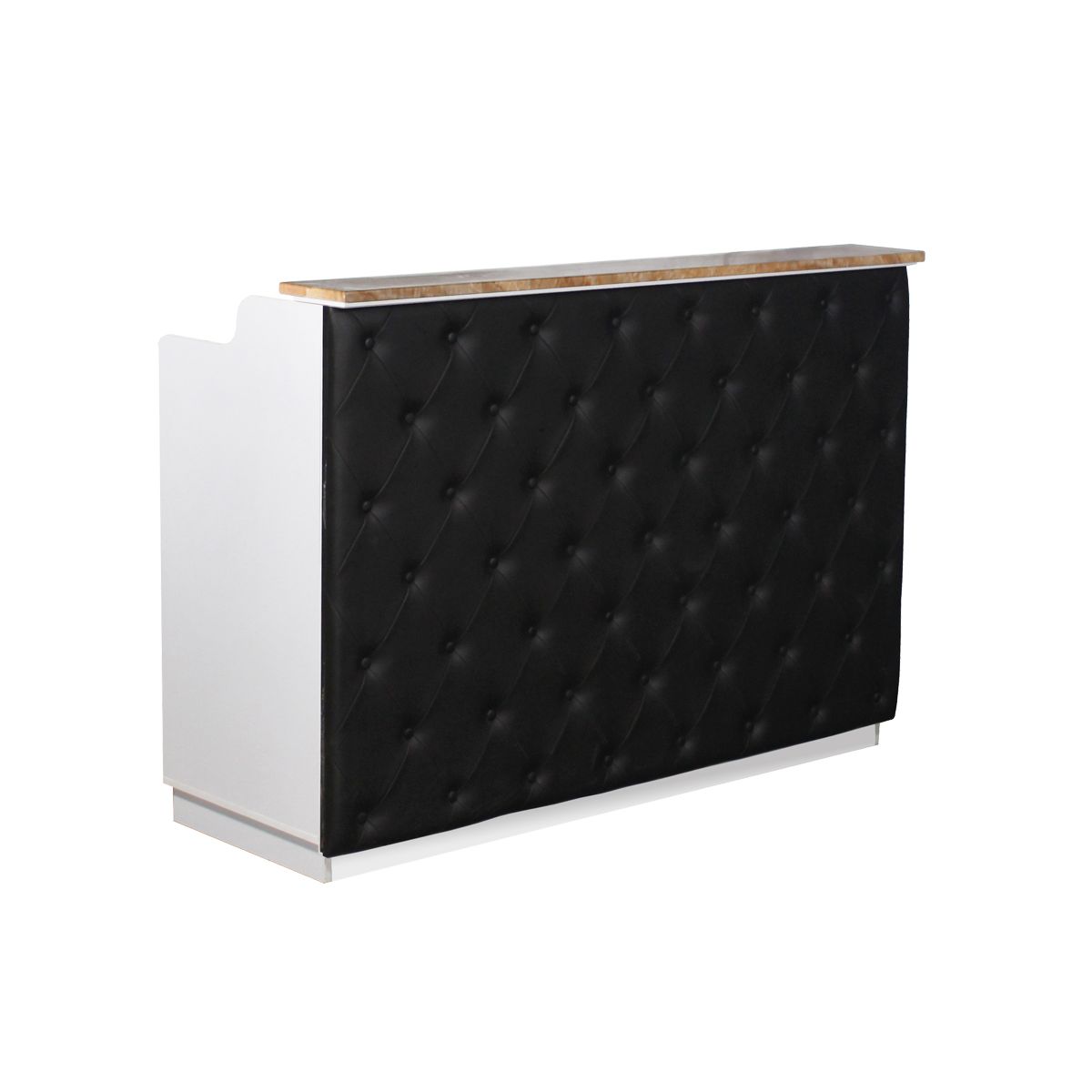 Deco Elizabeth Reception Desk 60'' - White/Black (clearance)