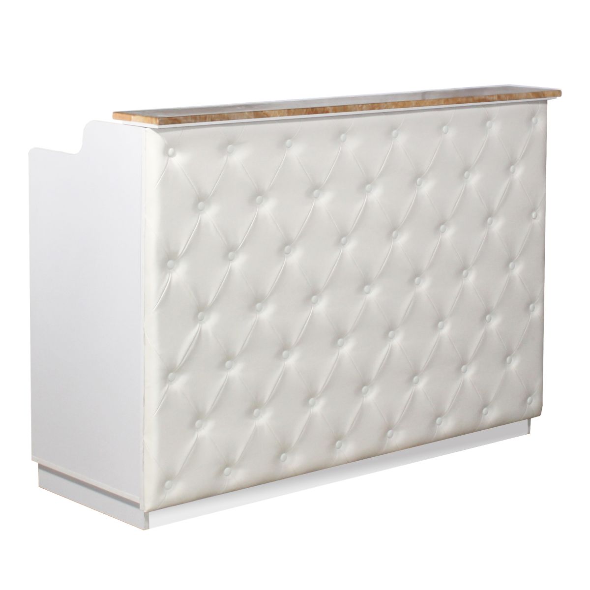 Deco Elizabeth Reception Desk 60'' - White/White (clearance)
