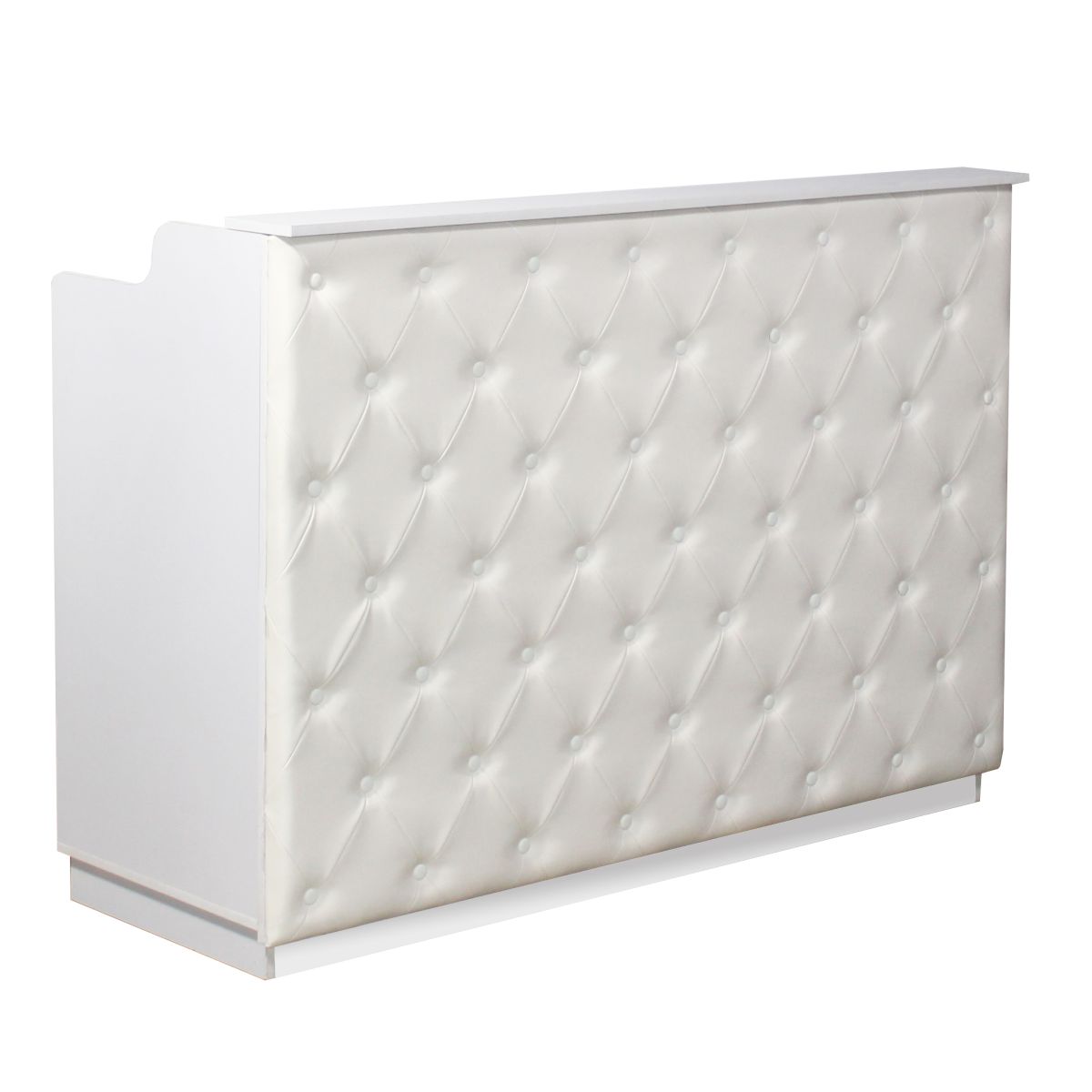 Deco Elizabeth Reception Desk 60'' - White/White (clearance)
