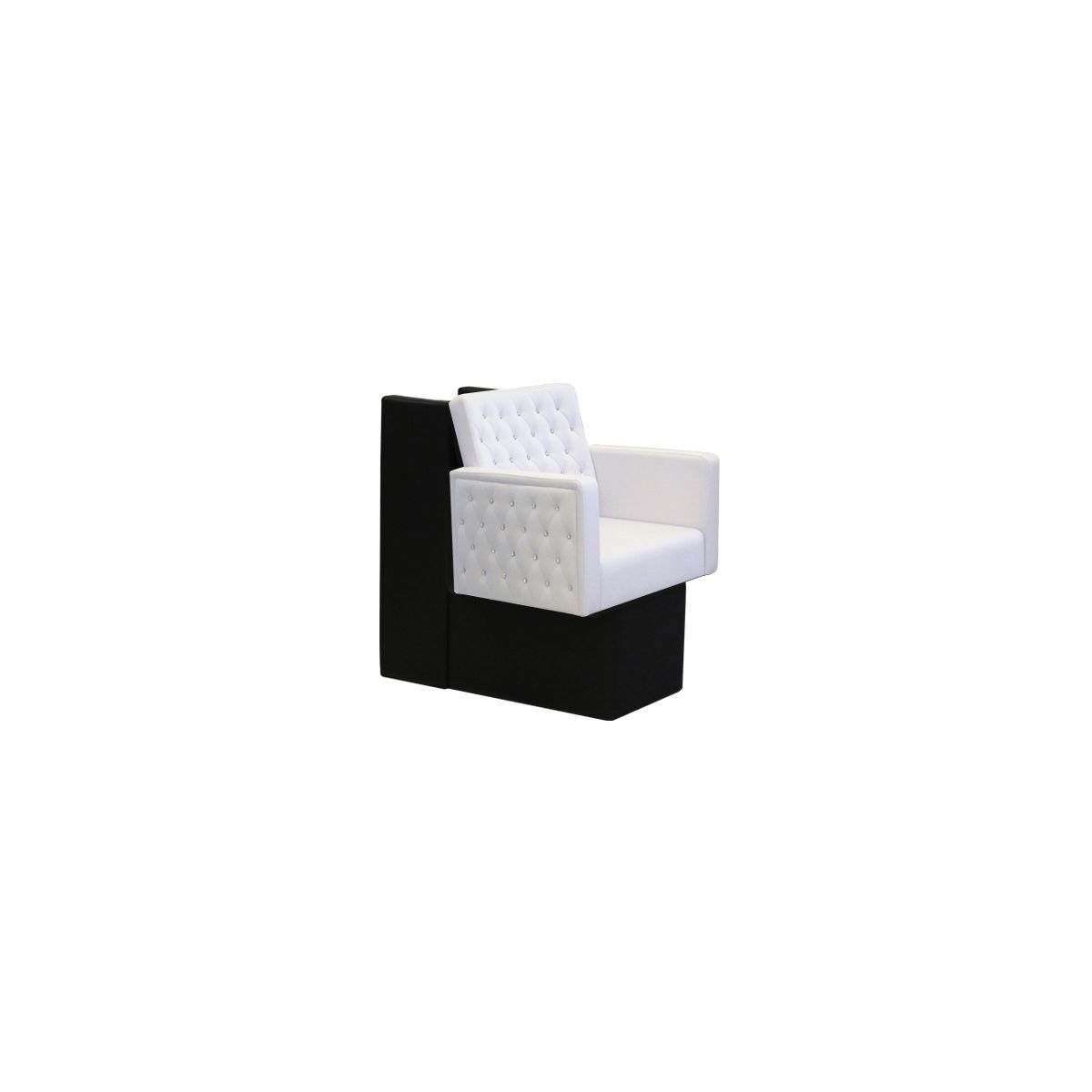 Deco Crystalli Hair Dryer Chair - White 