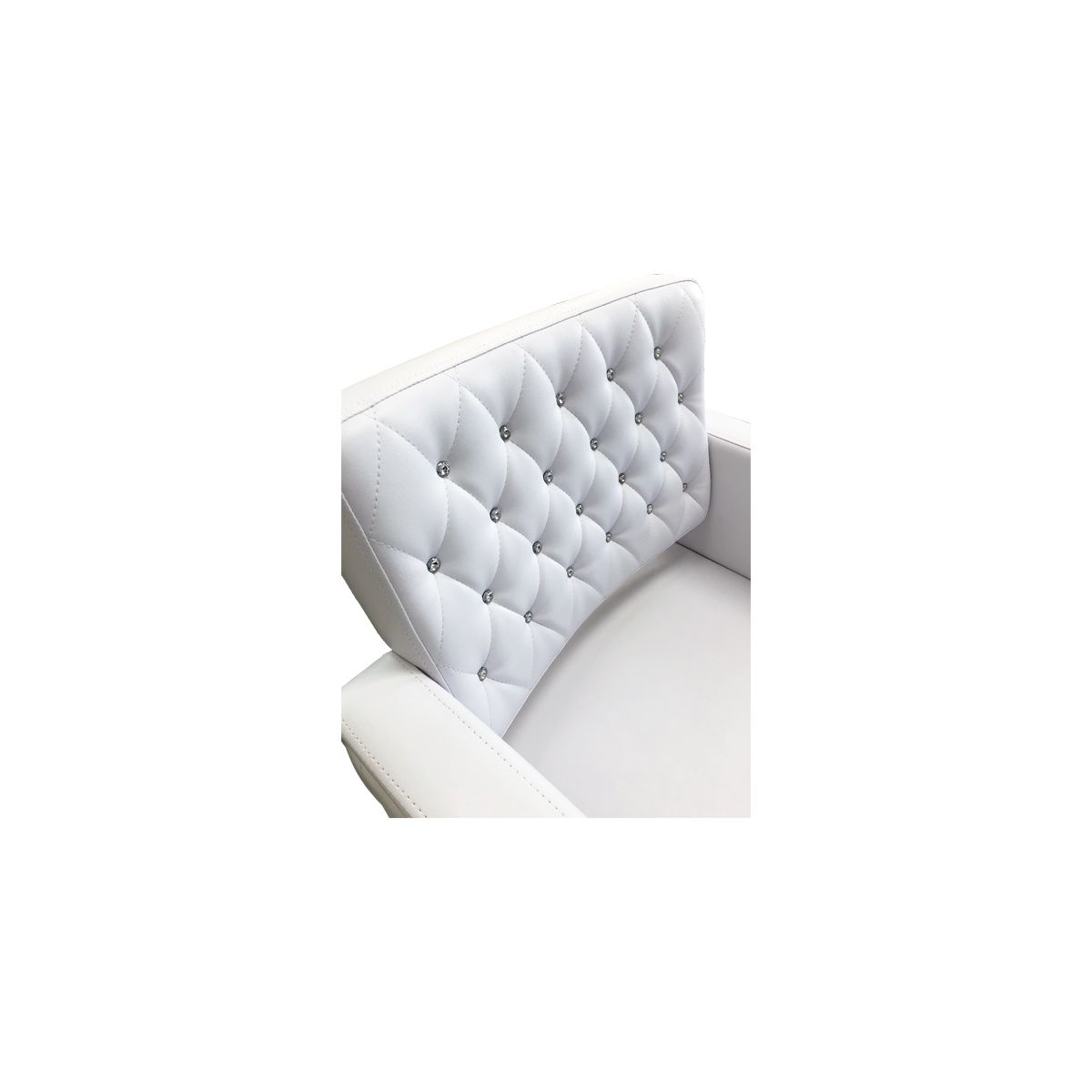 Deco Crystalli Customer Chair - White 