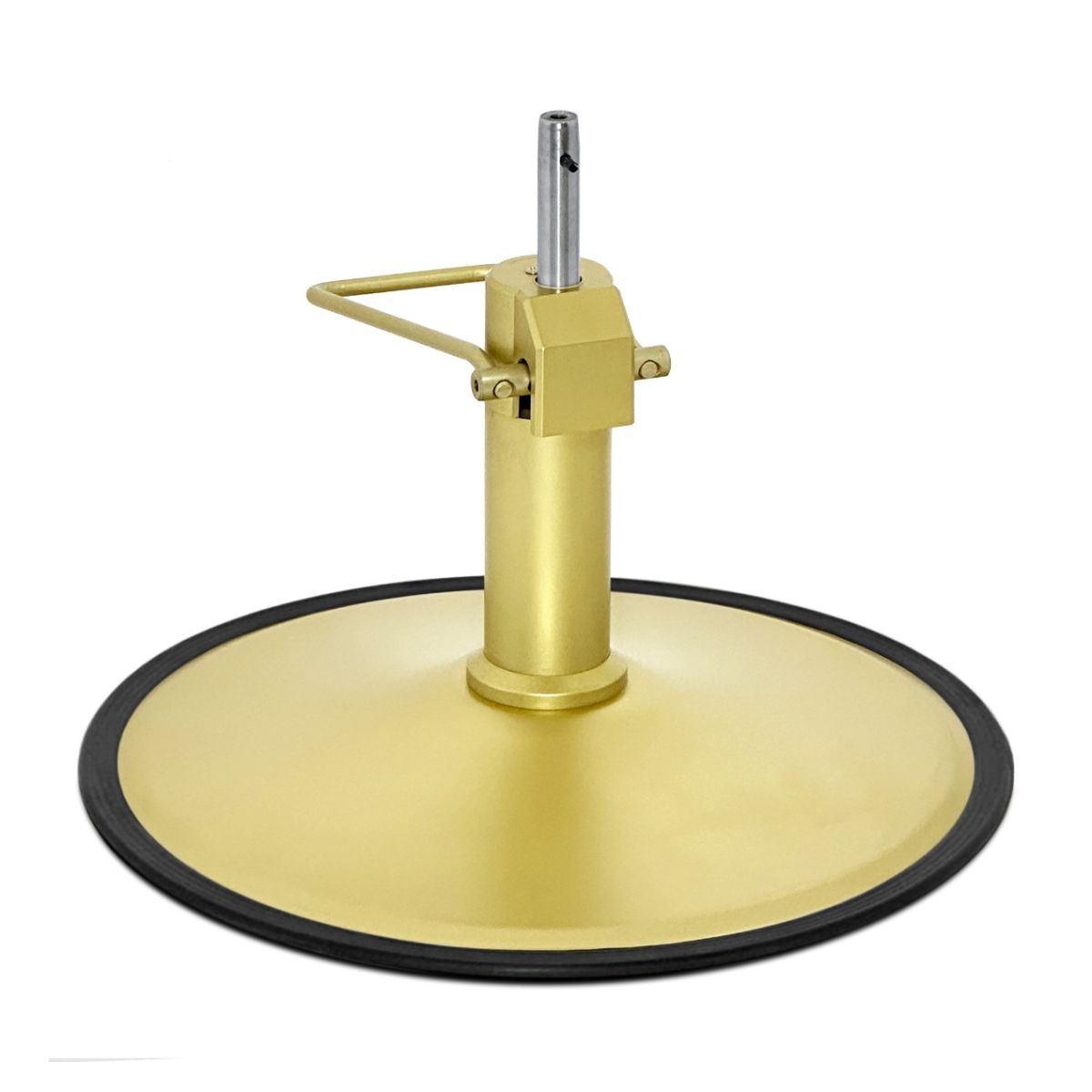 Deco Styling Chair Base With Hydraulic Pump - Satin Gold Round Heavy Duty