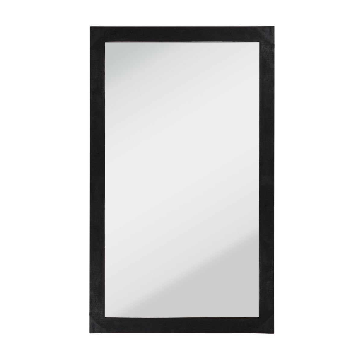 Deco Voltaire Wall Mount Mirror - Distressed Black