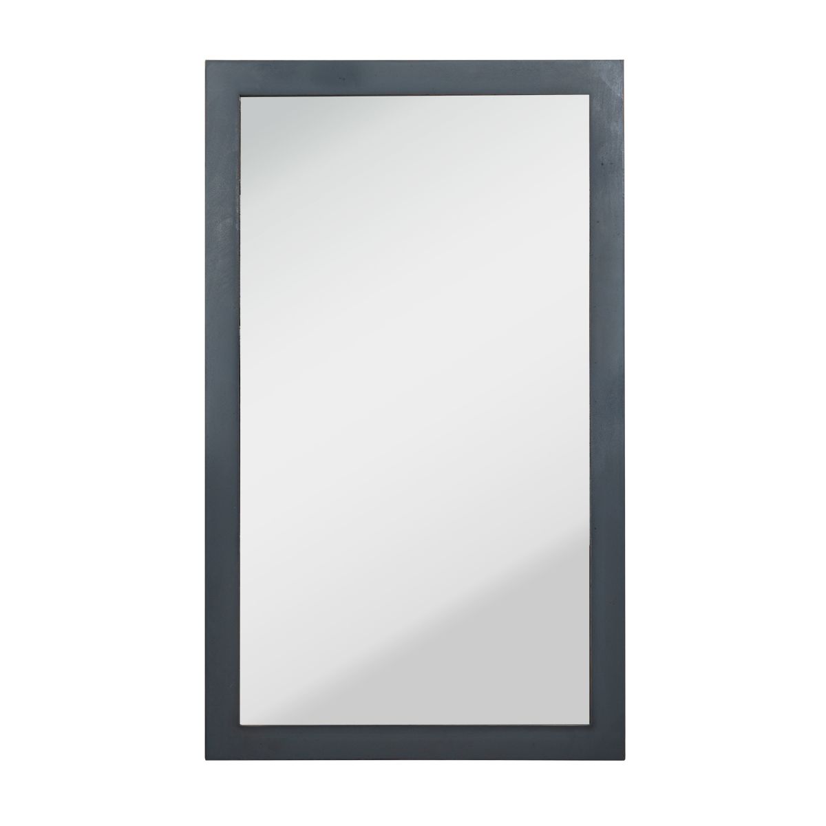 Deco Voltaire Wall Mount Mirror - Distressed Gray