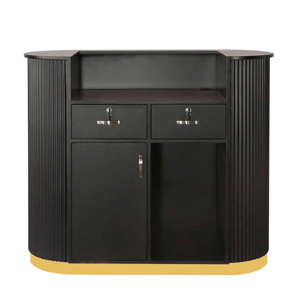 Deco Tinsley Tambour Reception Desk - 47
