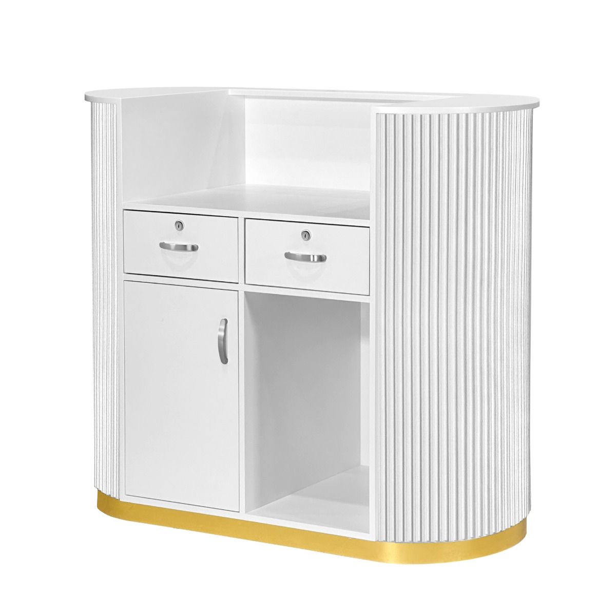 Deco Tinsley Tambour Reception Desk - 47