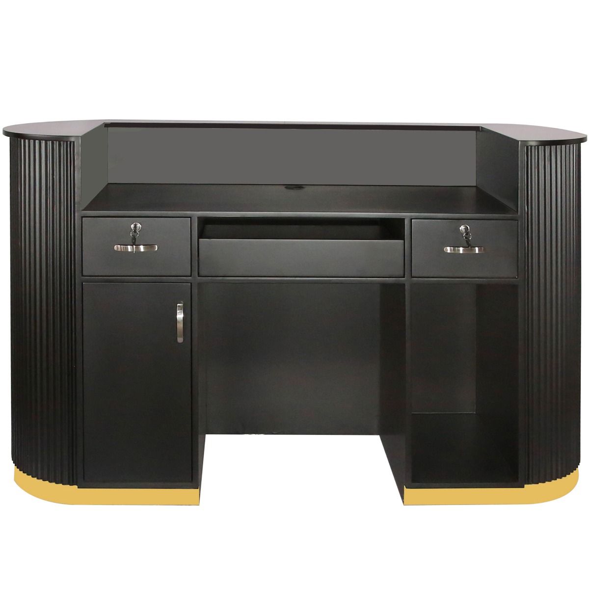 Deco Tinsley Tambour Reception Desk - 63