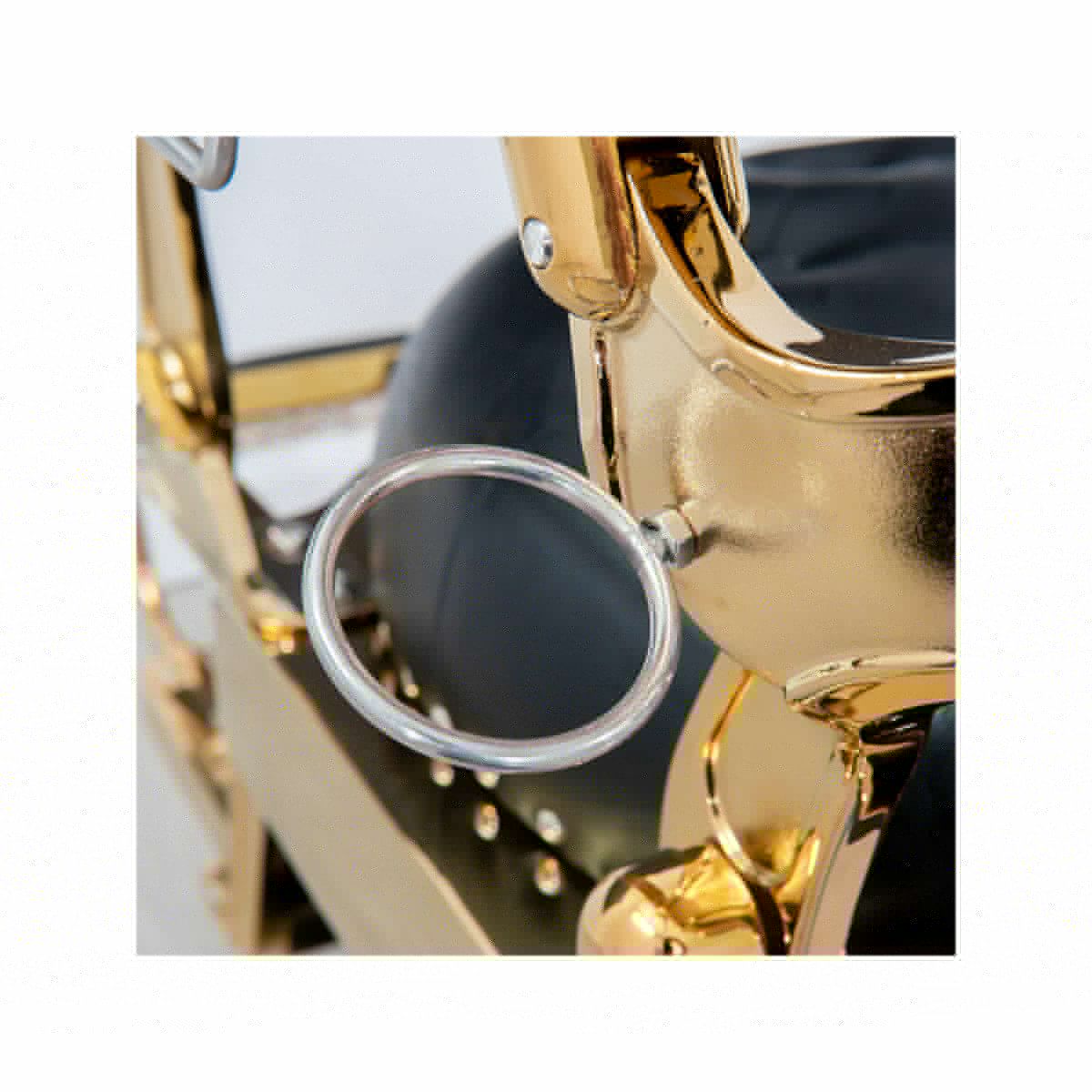 Deco Rutherford Barber Chair - Black/Gold