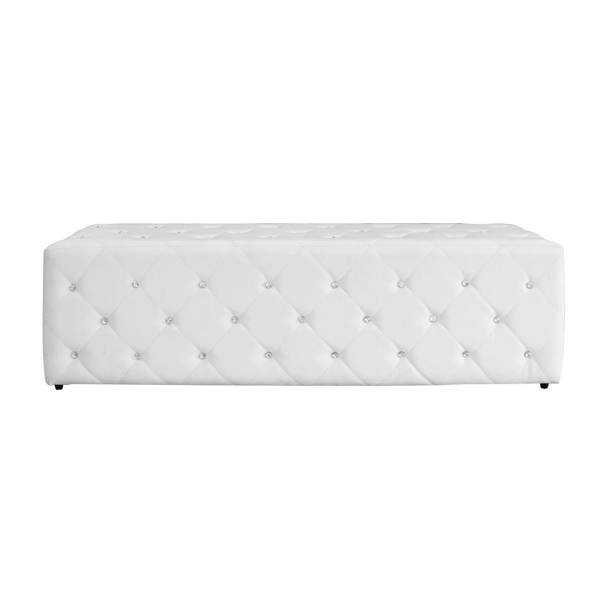 Ecco Crystalli Reception Bench - White (clearance)