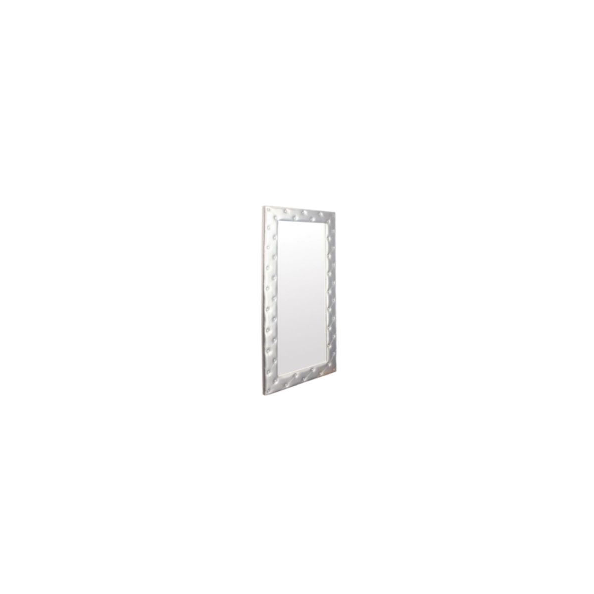 Deco Elizabeth Wall Mount Mirror - White/Silver