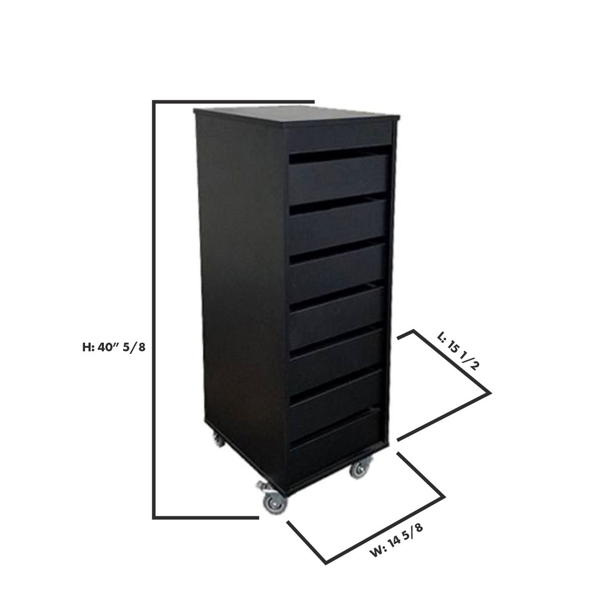 Deco Tristen Trolley - Black