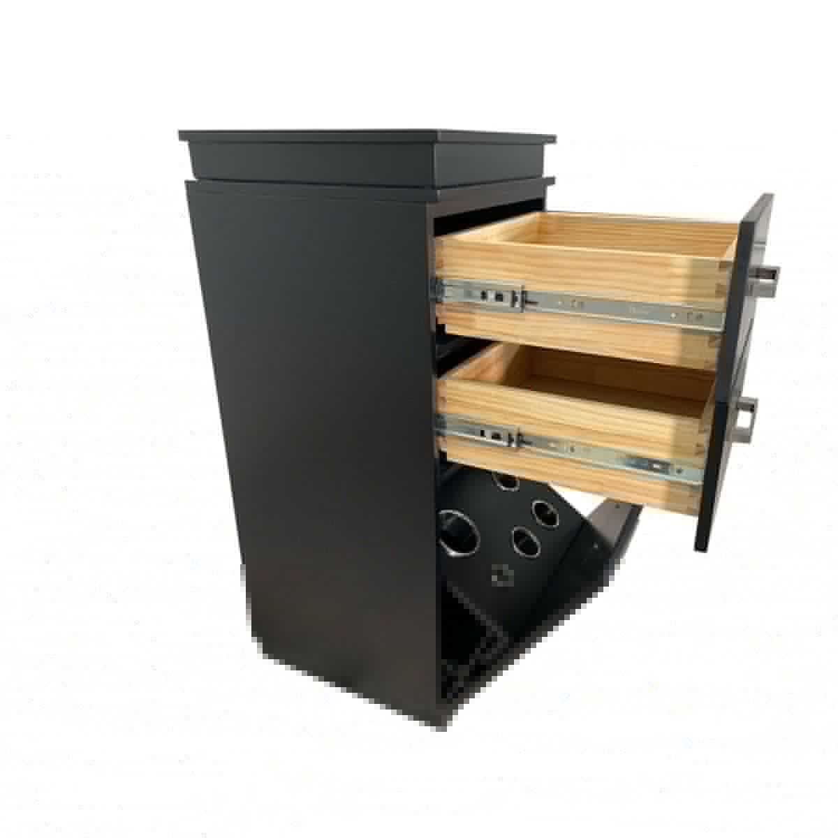 Deco Veronica Side Cabinet - Black 