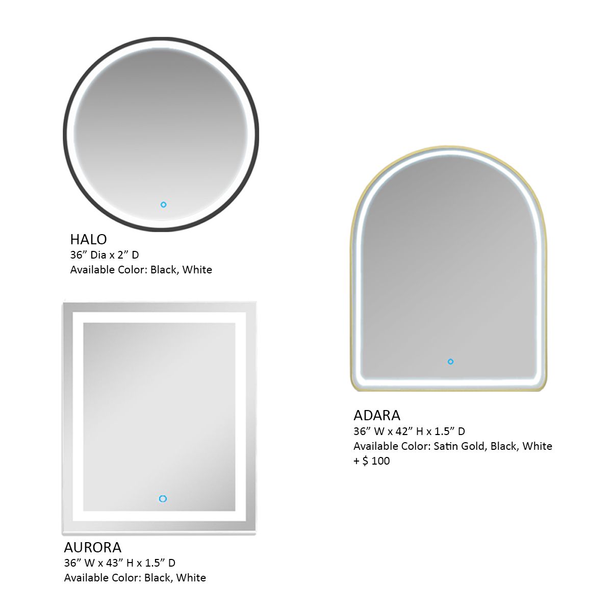 Deco Charleston 36'' LED Styling Station