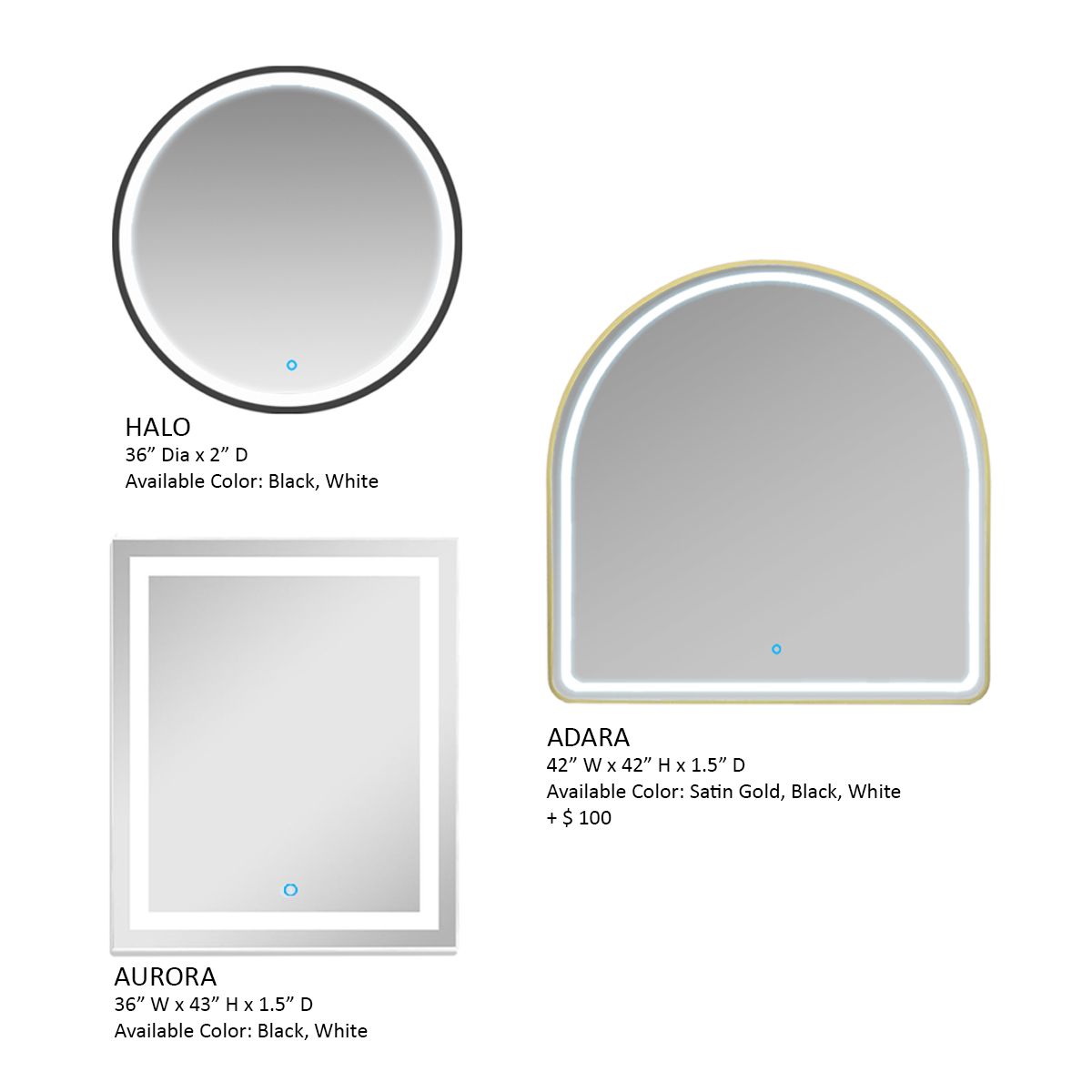 Deco Charleston 48'' LED Styling Station