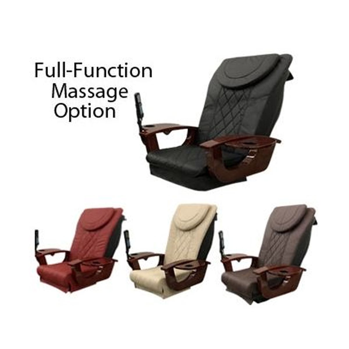Deco Wave Pedicure Spa Chair- Black