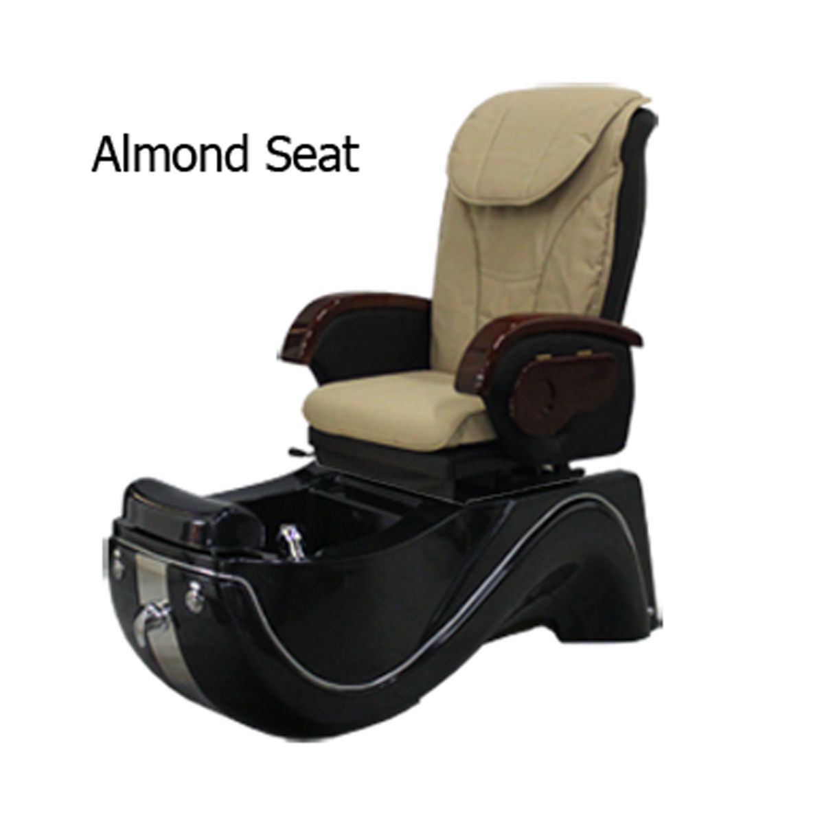 Deco Wave Pedicure Spa Chair- Black