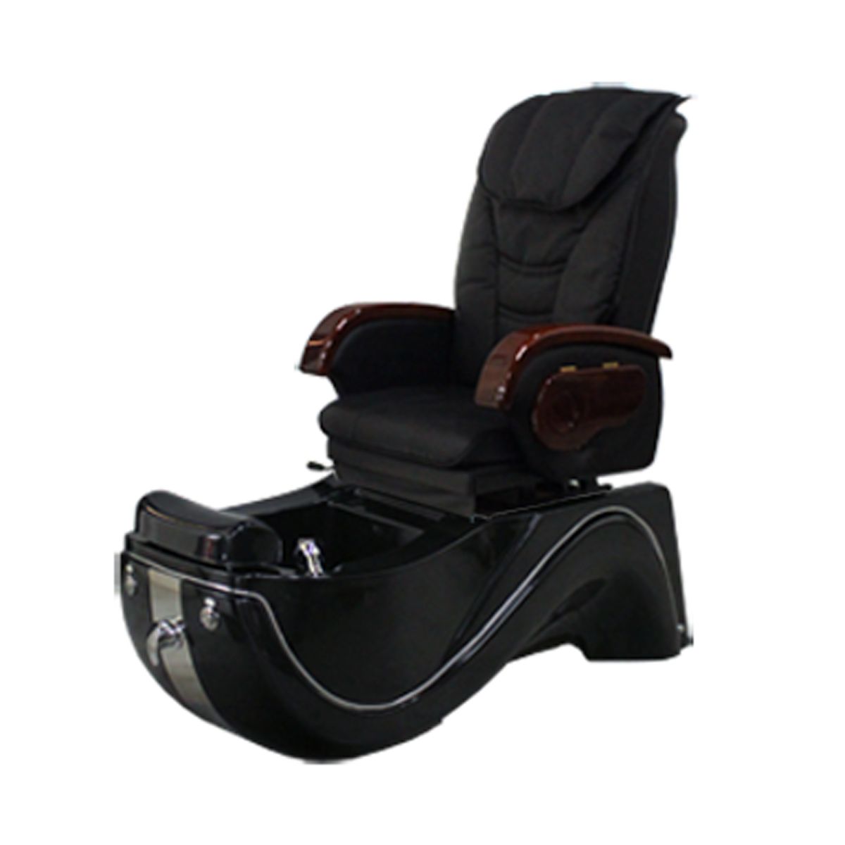 Deco Wave Pedicure Spa Chair- Black