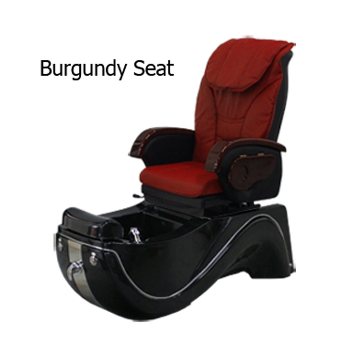 Deco Wave Pedicure Spa Chair- Black