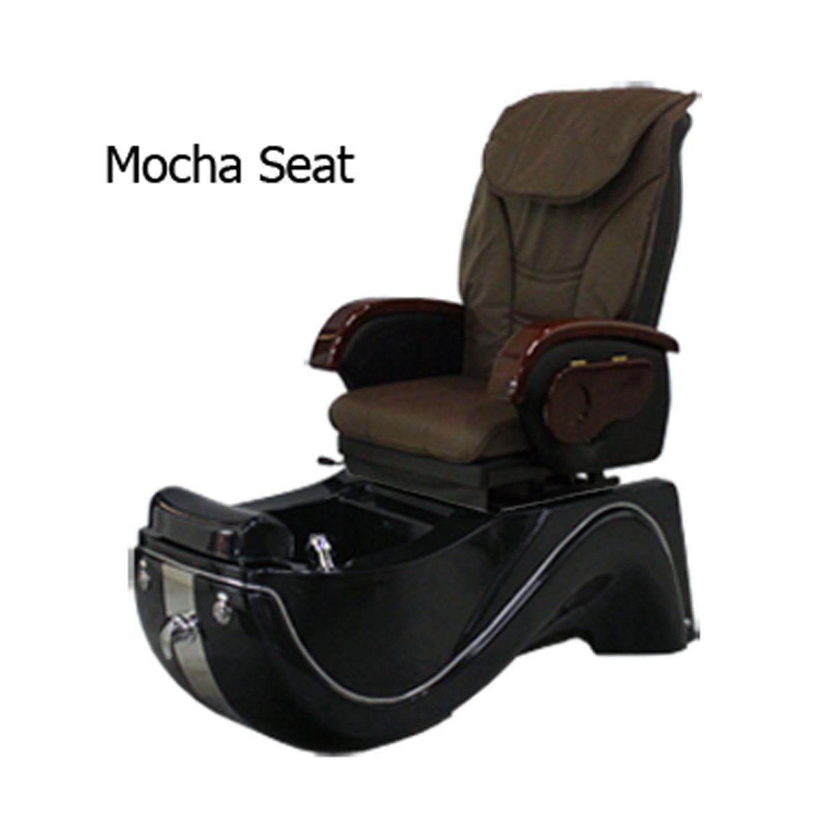 Deco Wave Pedicure Spa Chair- Black