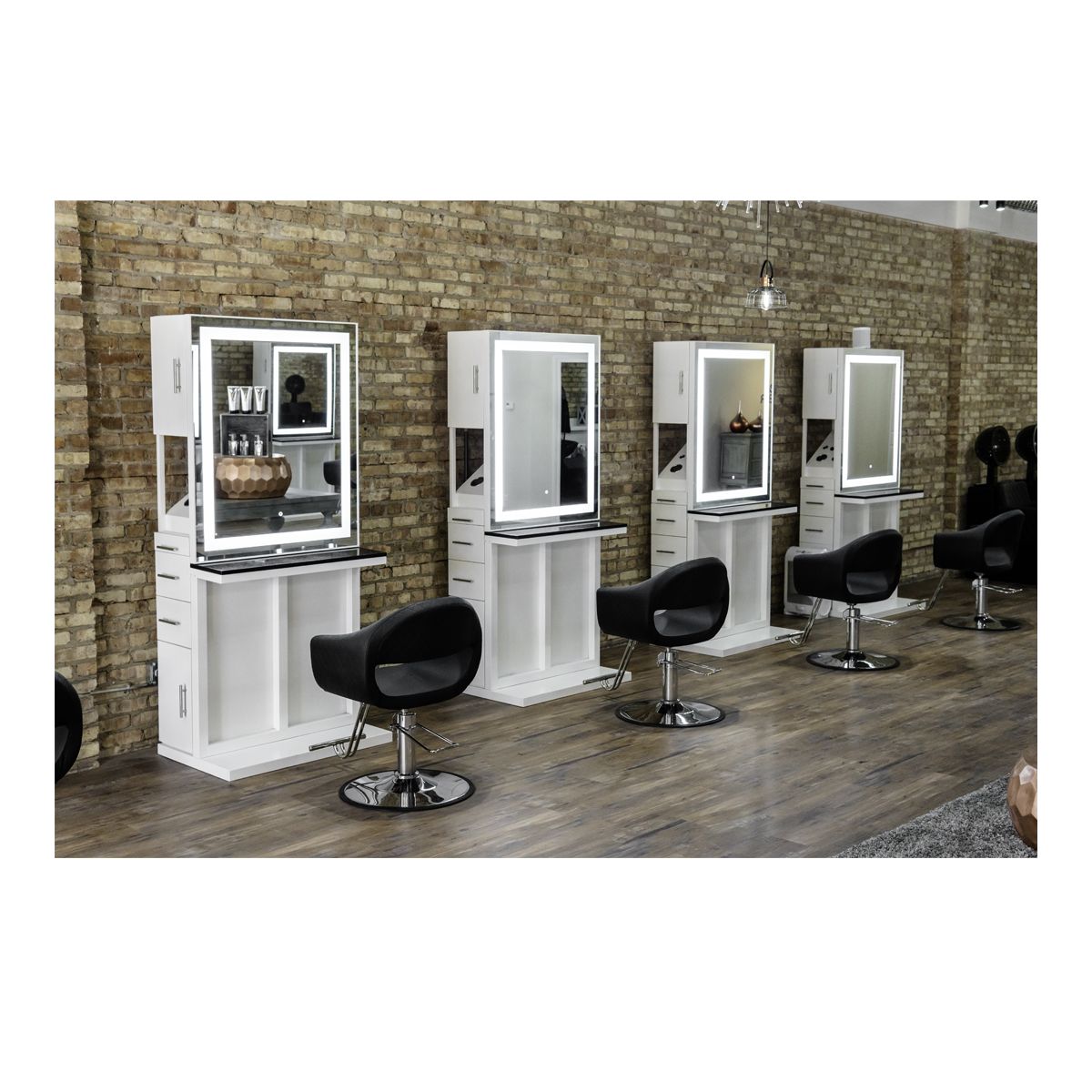 Deco Aurora Single Sided LED Styling Station