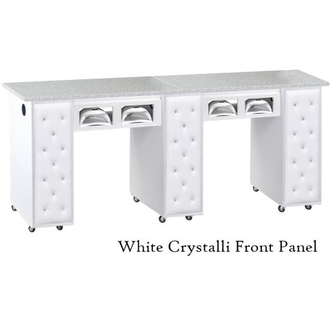 DECO Crystalli (C-BUV) Manicure Table - White