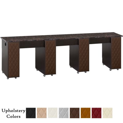 Deco Le Beau (Multi-Sections) Manicure Table Full Top - Dark Cherry