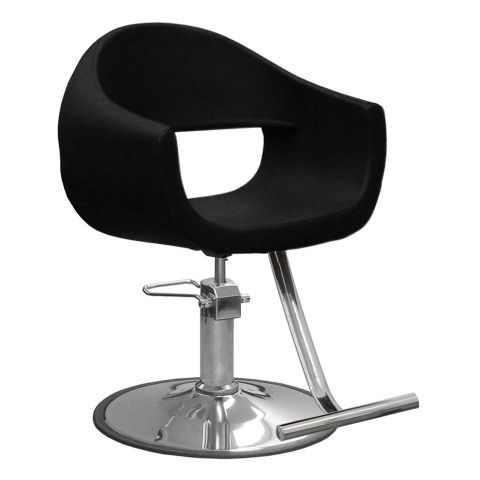 Chic salon styling chair featuring high quality upholstery, adjustable height, and ergonomic design for a comfortable and stylish experience.