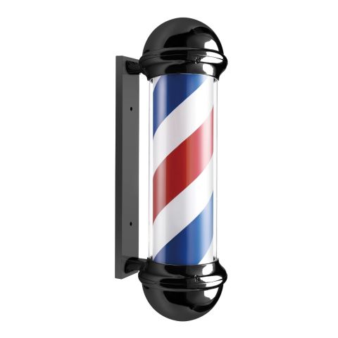 Deco Barber Pole - Black