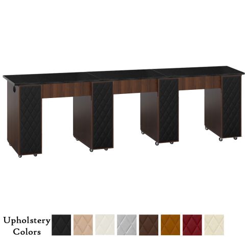 Deco Le Beau (Multi-Sections) Manicure Table Full Top - Chocolate