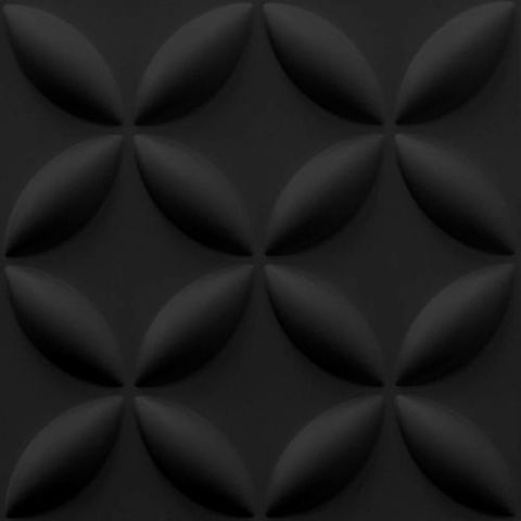 Deco 3D Wall Panel - Pedals - Satin Black 