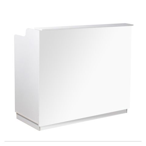 Deco Piazza Reception Desk 48" - White/White 