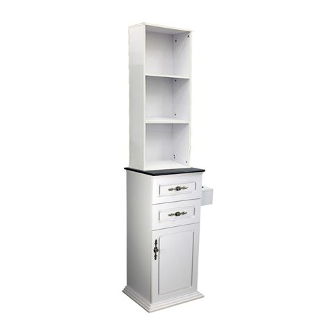 Deco Lancaster with Top Shelves - White