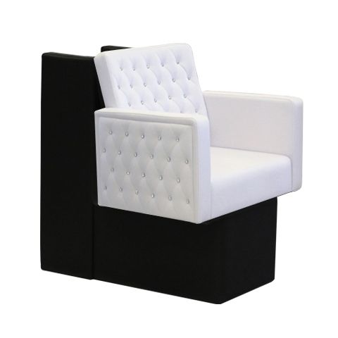 Deco Crystalli Hair Dryer Chair - White 