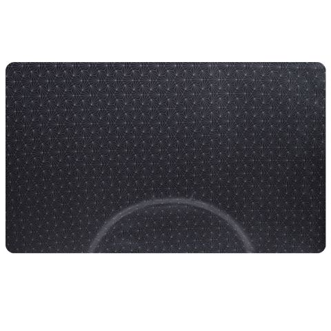 Deco Designer Series 1 Mat - Black Rectangular / Semi Circle 3' x 5' x 1"