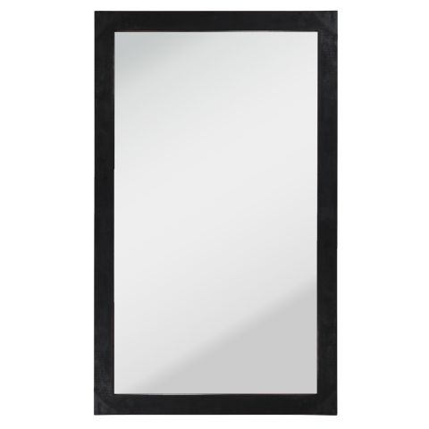 Deco Voltaire Wall Mount Mirror - Distressed Black