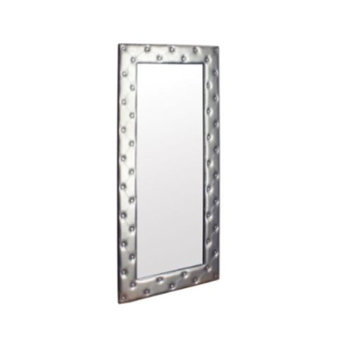 Deco Elizabeth Wall Mount Mirror - Black/Silver