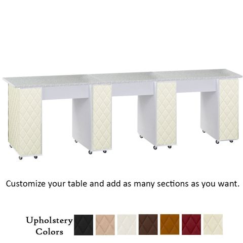 Deco Le Beau Aussi (Multi-Sections) Manicure Table Full Top - White
