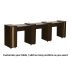 DECO Adelle (Multi-Sections) Manicure Table - Chocolate