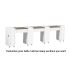  DECO Canterbury (Multi-Sections) Manicure Table - White
